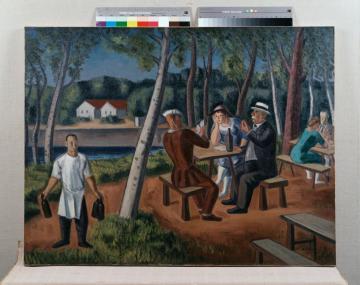 『森に憩う人』の画像