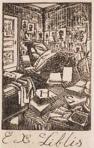 『佐藤春夫蔵書票』の画像